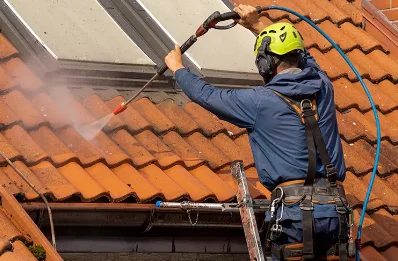 Démoussage et hydrofuge de toiture à Doville